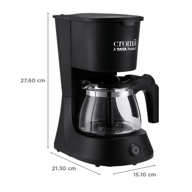 Buy Croma 600 Watt 5 Cups Manual Drip Coffee Maker with Keep Warm